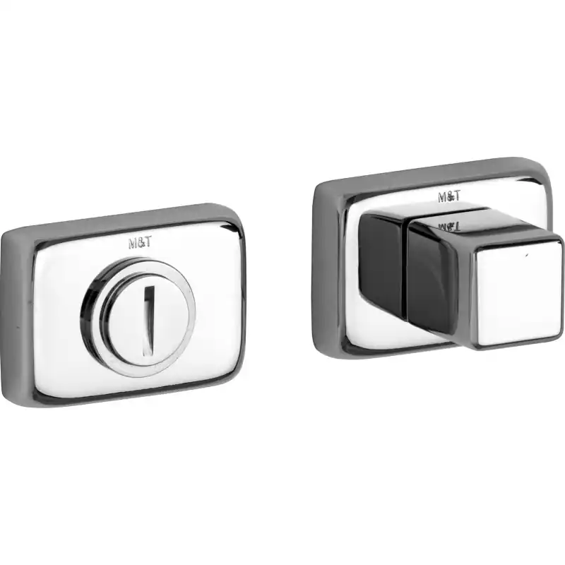 M&T Toiletgarnituur Mini rechthoekig, glans chroom, 47x33x10mm Voordeelprijs