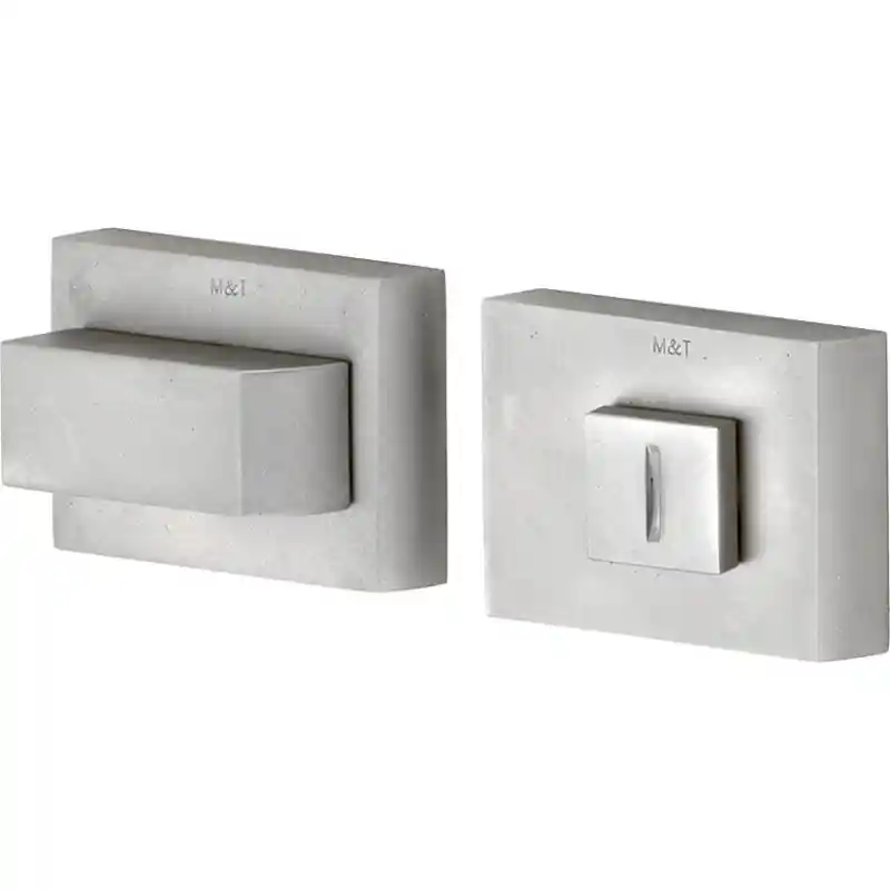 Nu Kopen M&T Toiletgarnituur Tukan vierkant recht hefboom links, mat nikkel ongelakt, 60x47x10mm