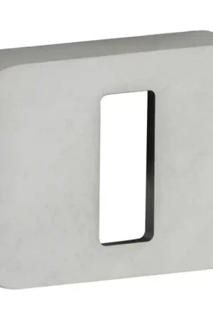 Aanbieding M&T Sleutelrozet Minimal/Maximal rechthoekig, mat nikkel ongelakt, 47x33x12mm