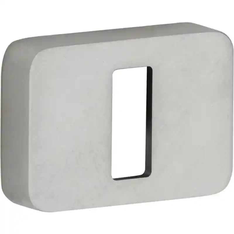 Aanbieding M&T Sleutelrozet Minimal/Maximal rechthoekig, mat nikkel ongelakt, 47x33x12mm