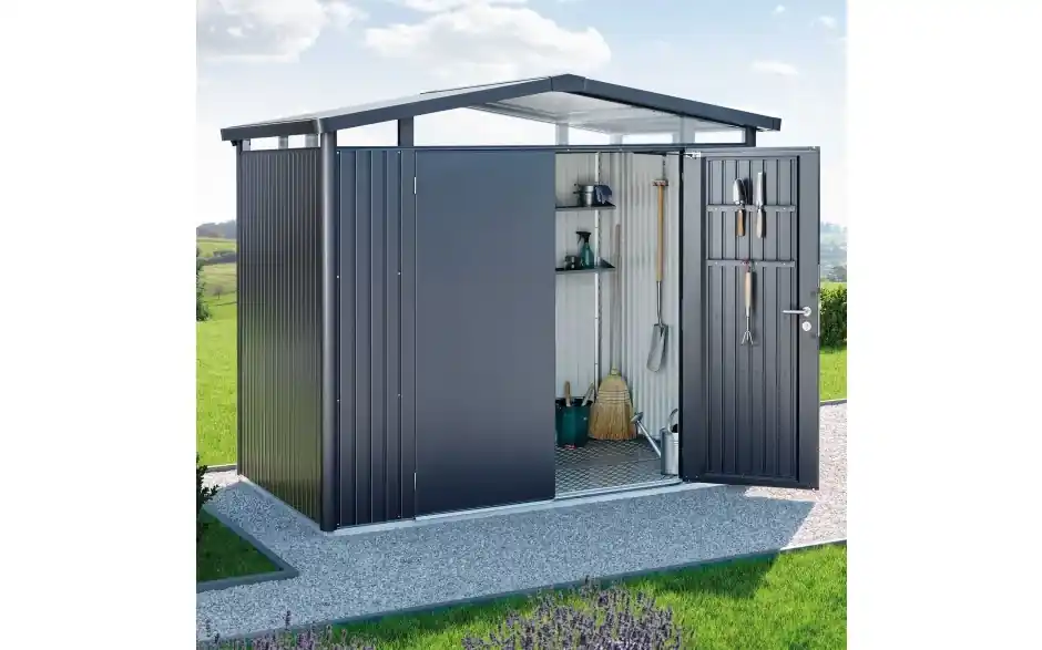 Biohort Berging Panorama Zilver Metallic 273 x 158 cm Superprijs