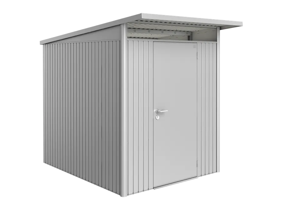 Biohort Berging Avantgarde Enkele Deur Zilver 180 x 260 x 218 cm Direct Verzonden