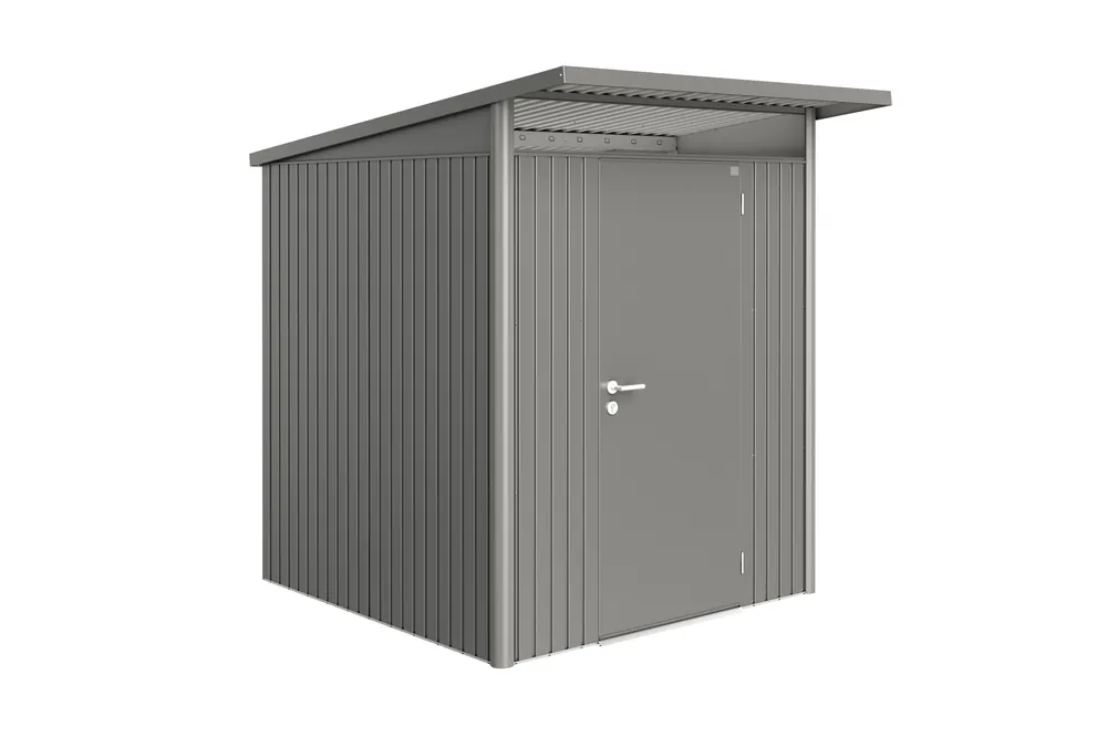 Biohort Berging Avantgarde Enkele Deur Kwartsgrijs 180 x 220 x 218 cm Snelle Levering