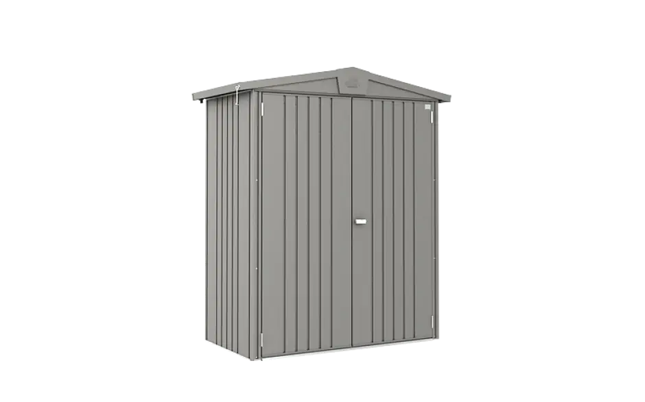 Betaalbaar Biohort Berging Europa Kwarts Grijs Metallic 172 x 84 x 196 cm