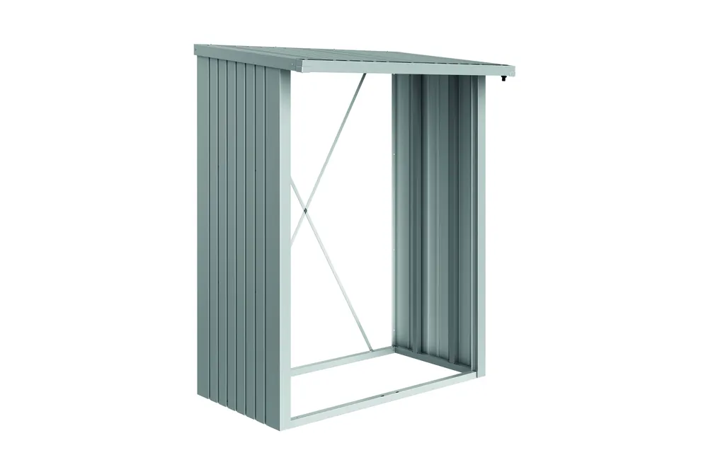Biohort Houtopslag Zilver 145.5 x 102 x 199 cm Hete Deal