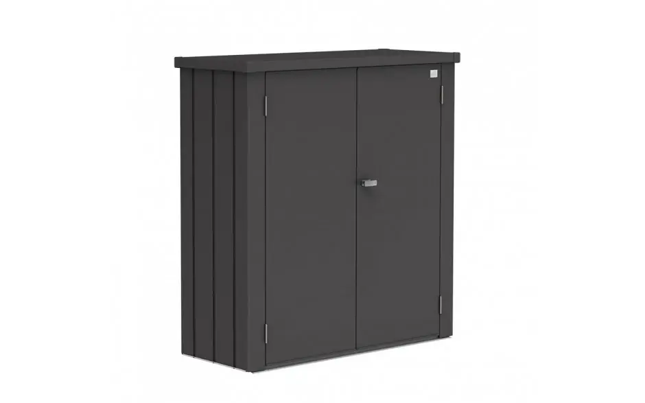 Biohort Terraskast Romeo Donkergrijs Metallic Formaat M 140 x 57 cm Speciale Aanbieding