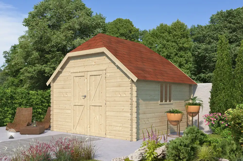 Woodlands Blokhut Oxford L 355 x 355 cm Direct Verzonden