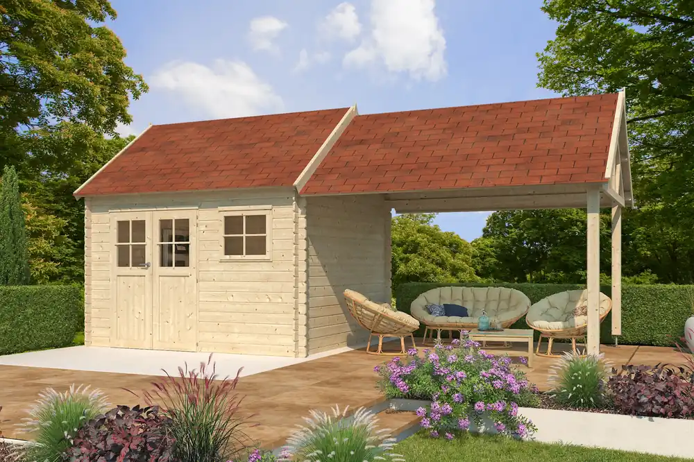 Woodlands Blokhut Coventry XL 720 x 320 cm Merkproduct