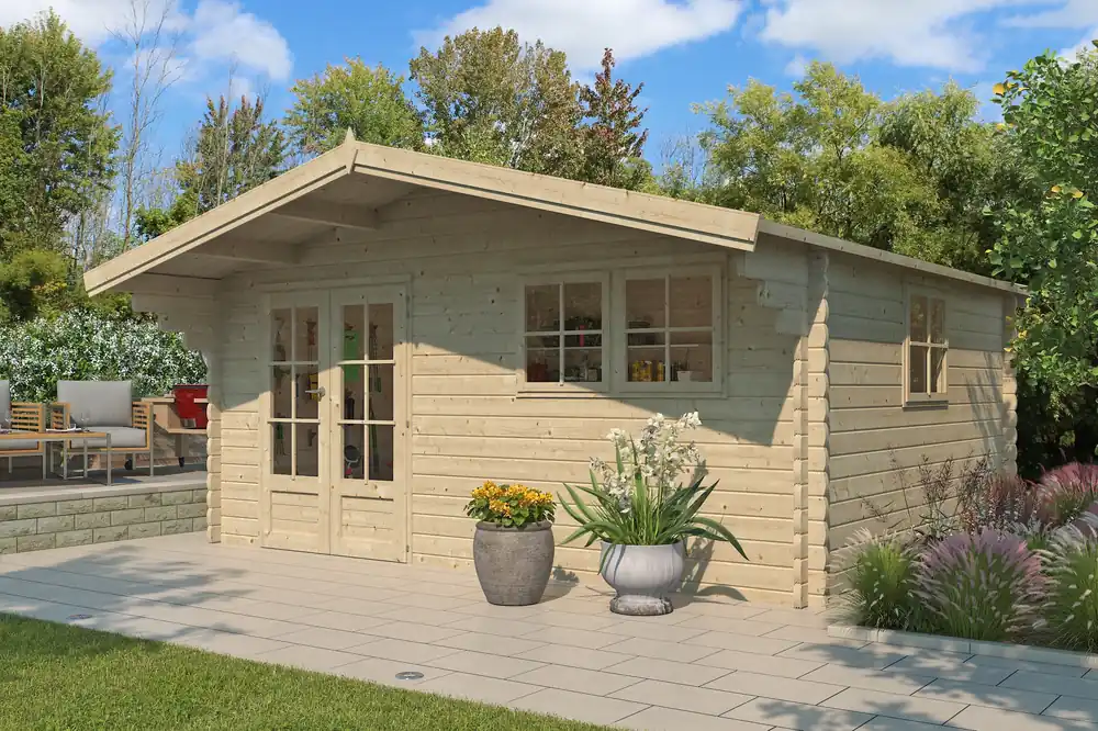 Populair Woodlands Blokhut Koski 505 x 415 cm