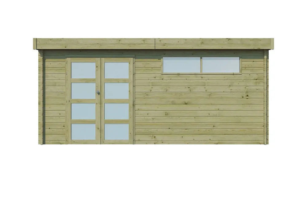 Rechtstreeks Van De Fabrikant Woodlands Blokhut Modern Geïmpregneerd met Dakisolatie 505 x 295 cm