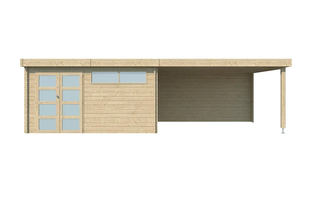 Woodlands Blokhut Modern met Overkapping 815 x 385 cm Weekendaanbieding