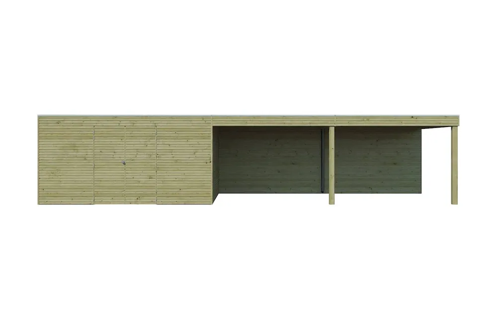 Woodlands Blokhut QB Groen Geïmpregneerd 1020 x 300 cm Bestseller