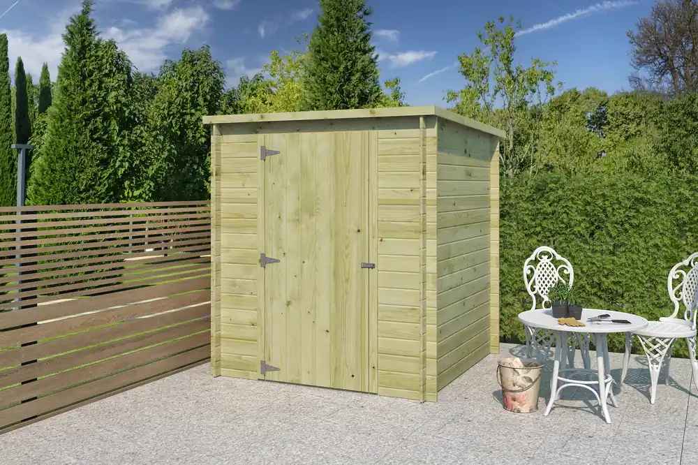 Woodlands Blokhut Svendborg Groen Geïmpregneerd 180 x 180 cm Exclusieve Aanbieding