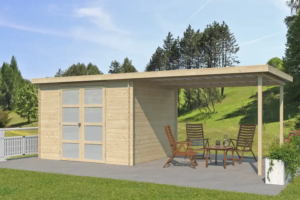 Actieprijs Woodlands Blokhut Umea 600 x 250 cm