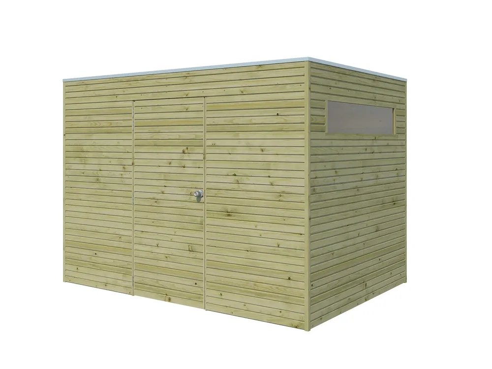 Woodlands Blokhut QB Groen Geïmpregneerd 300 x 210 cm Lage Prijs