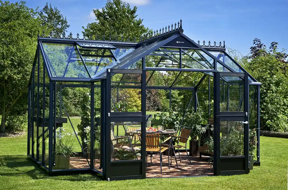 Dagaanbieding Royal Well Tuinkas Orangeri 15,1 439 x 368 cm Antraciet