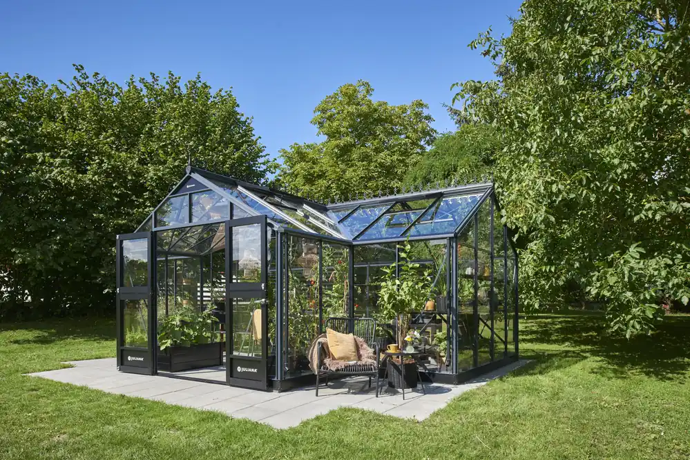 Royal Well Tuinkas Orangeri 21,5 583 x 439 cm Antraciet Exclusieve Aanbieding