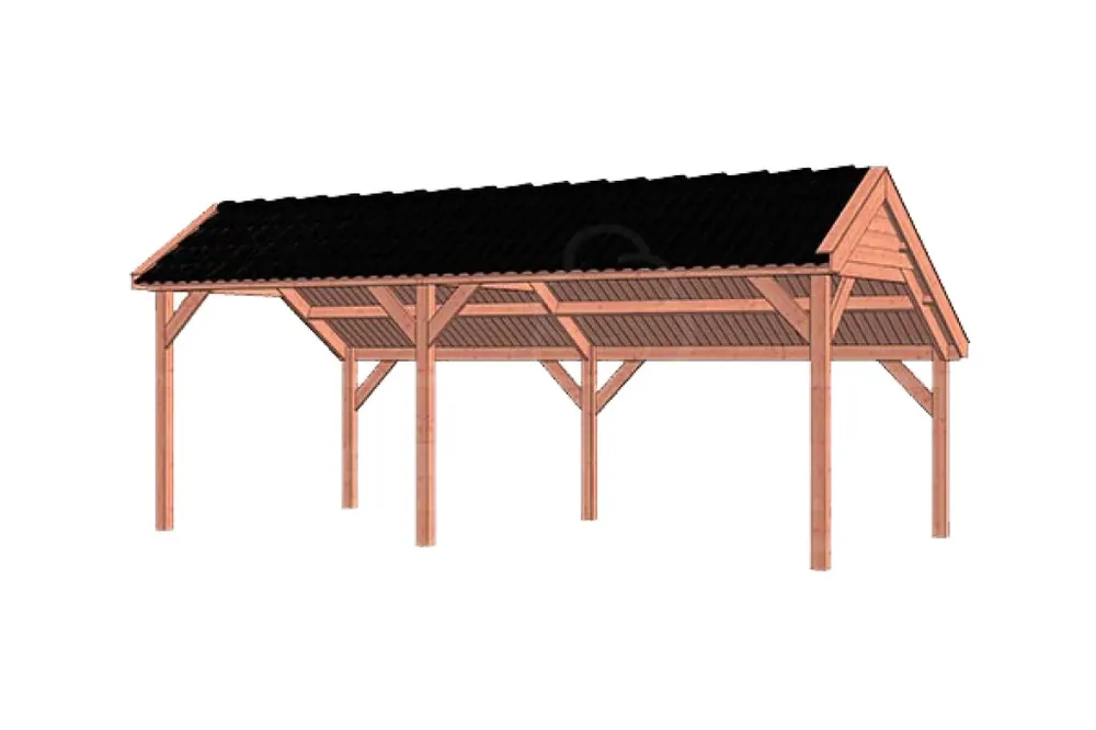 Betaalbaar Trendhout Douglas Kapschuur De Deel 680 x 340 cm