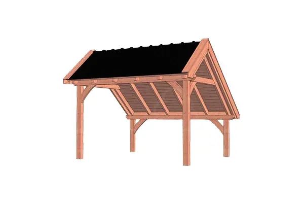 Trendhout Douglas Kapschuur De Hoeve XL 415 x 380 cm Hoge Kwaliteit