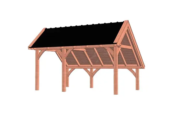 Lage Kosten Trendhout Douglas Kapschuur De Hoeve XL 525 x 380 cm