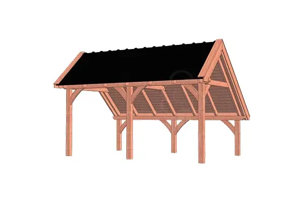 Finale Uitverkoop Trendhout Douglas Kapschuur De Hoeve XL 530 x 380 cm