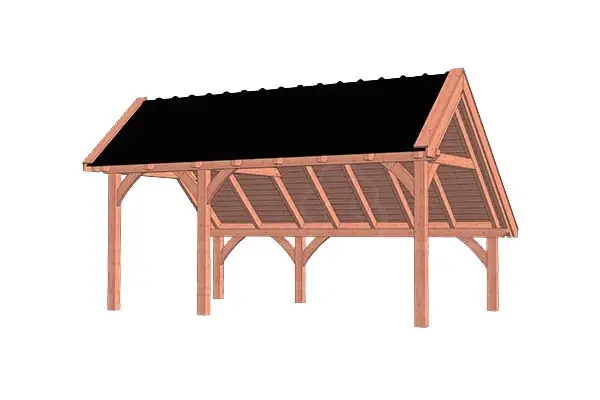 Populair Trendhout Douglas Kapschuur De Hoeve XL 590 x 380 cm
