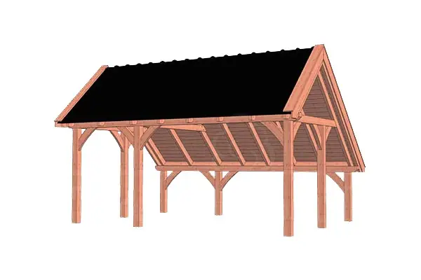Weekendaanbieding Trendhout Douglas Kapschuur De Hoeve XL 590 x 440 cm