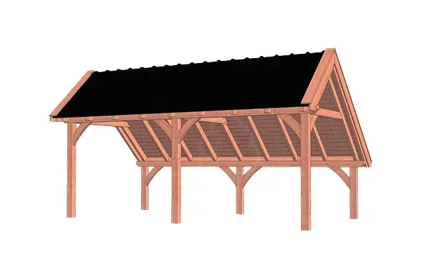 Fabrieksprijs Trendhout Douglas Kapschuur De Hoeve XL 635 x 380 cm
