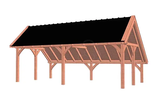 Voordeelprijs Trendhout Douglas Kapschuur De Hoeve XL 770 x 440 cm