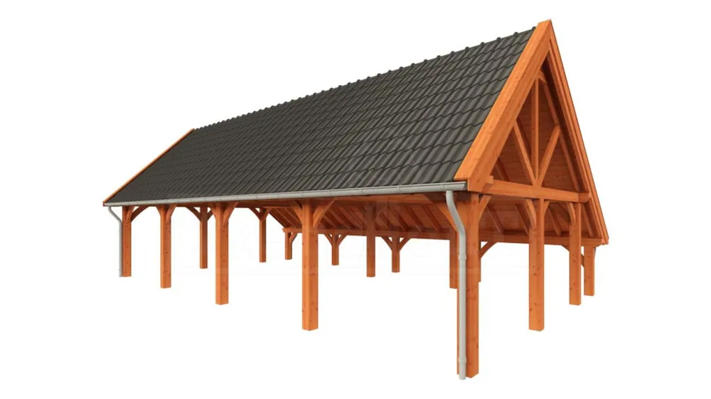 Trendhout Kapschuur De Hofstee XXL 1250 x 720 cm Rechtstreeks Van De Fabrikant