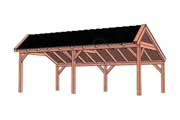 Express Levering Trendhout Kapschuur De Stee 730 x 425 cm