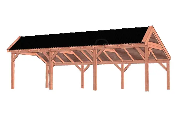 Trendhout Douglas Kapschuur De Stee 900 x 425 cm Speciale Aanbieding