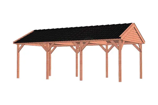 Trendhout Douglas Overkapping Zadeldak Betula 750 x 415 cm Premium