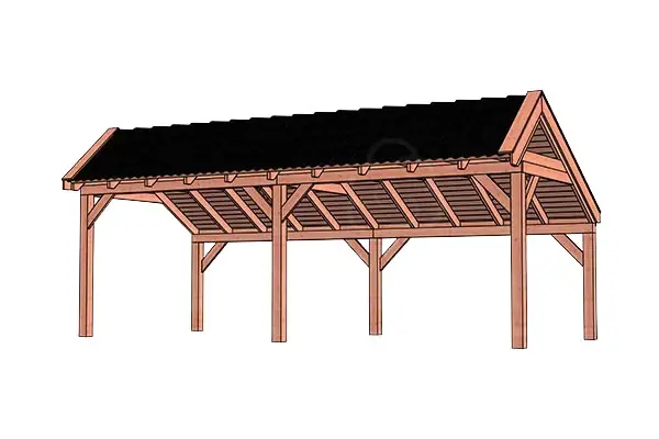 Trendhout Douglas Kapschuur De Stee 730 x 360 cm Rechtstreeks Van De Fabrikant