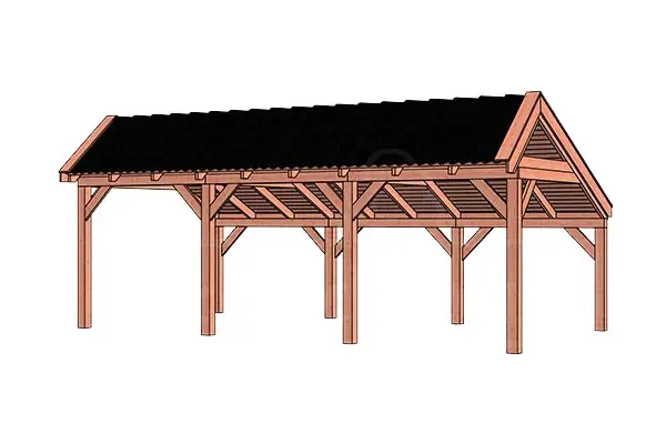 Trendhout Douglas Kapschuur De Stee 740 x 425 cm Veilige Betaling