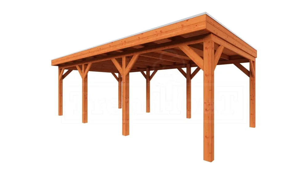 Nieuw Trendhout Douglas Overkapping Mensa 740 x 400 cm
