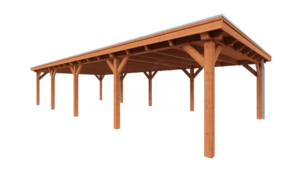 Premium Trendhout Douglas Overkapping Toscane 1230 x 545 cm