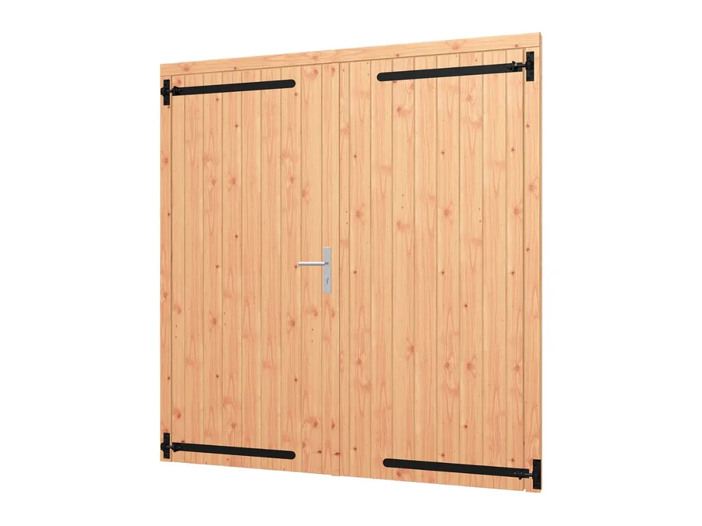 Trendhout Douglas Opgeklampte Dubbele Deur 190 x 202 cm Beperkt Aanbod