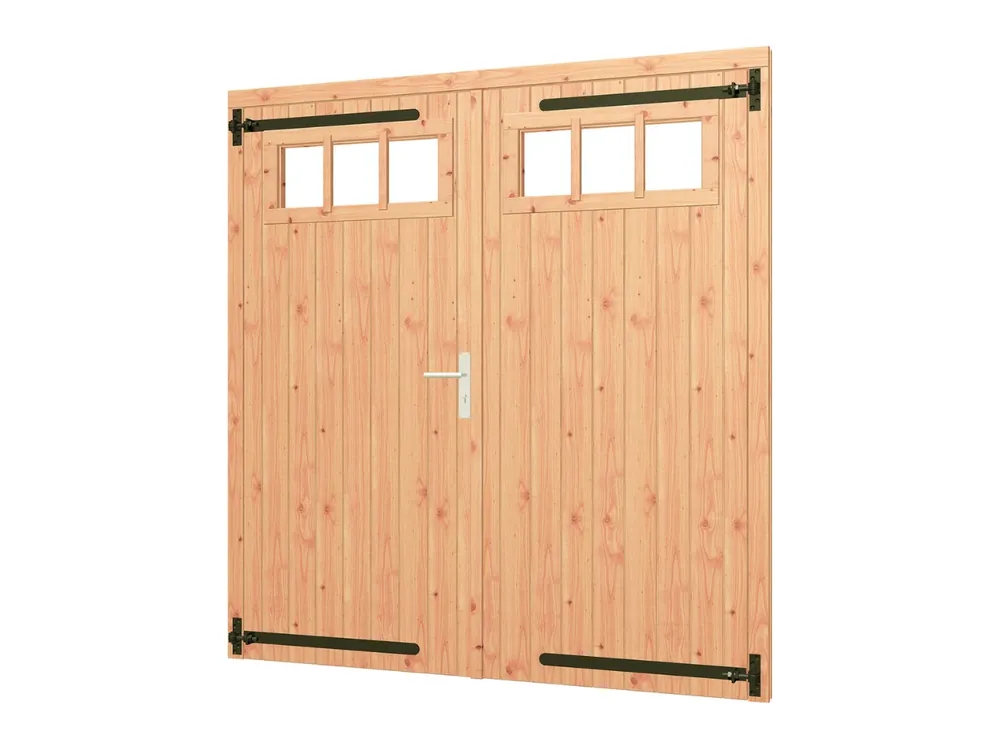 Trendhout Opgeklampte Dubbele Deur met Bovenraam 190 x 202 cm Beste Prijs