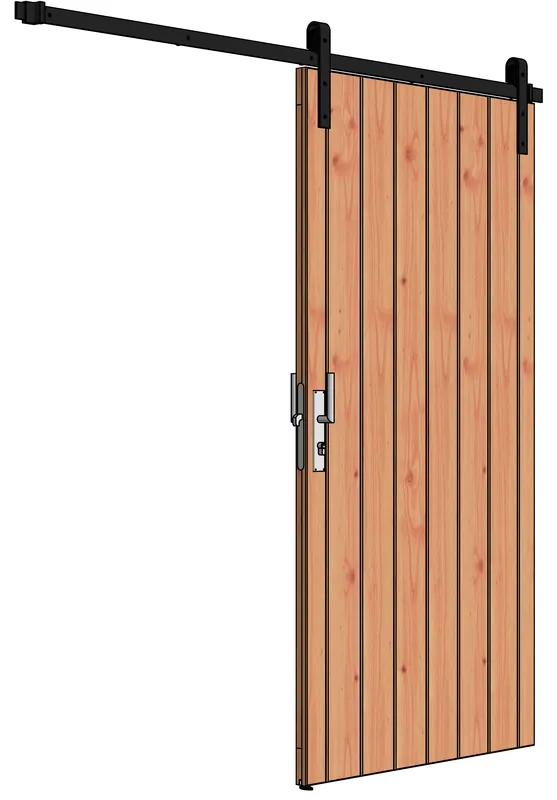 Trendhout Schuifdeur Enkel 98 x 195 cm Rechtsdraaiend Op = Op