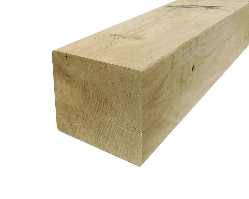 Eiken Paal 19 x 19 cm (190 x 190 mm) Geschaafd - Lengte 300 cm Premium