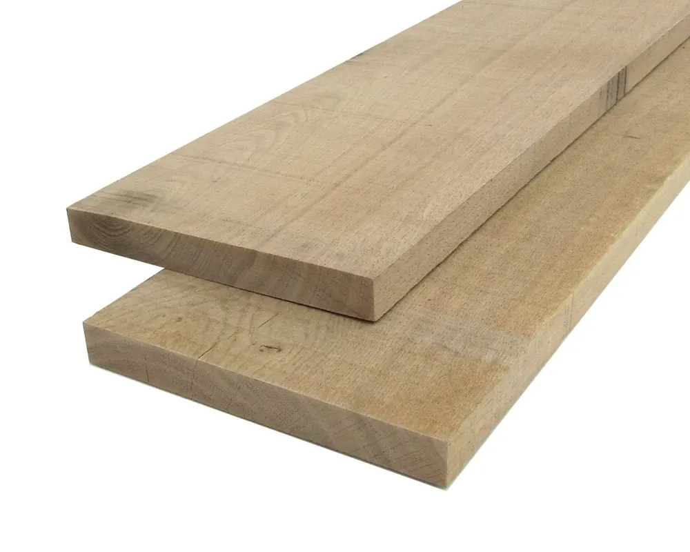 Nu Kopen Eiken Plank 2.2 x 20 cm (22 x 200 mm) Fijnbezaagd - Lengte 400 cm OP = OP
