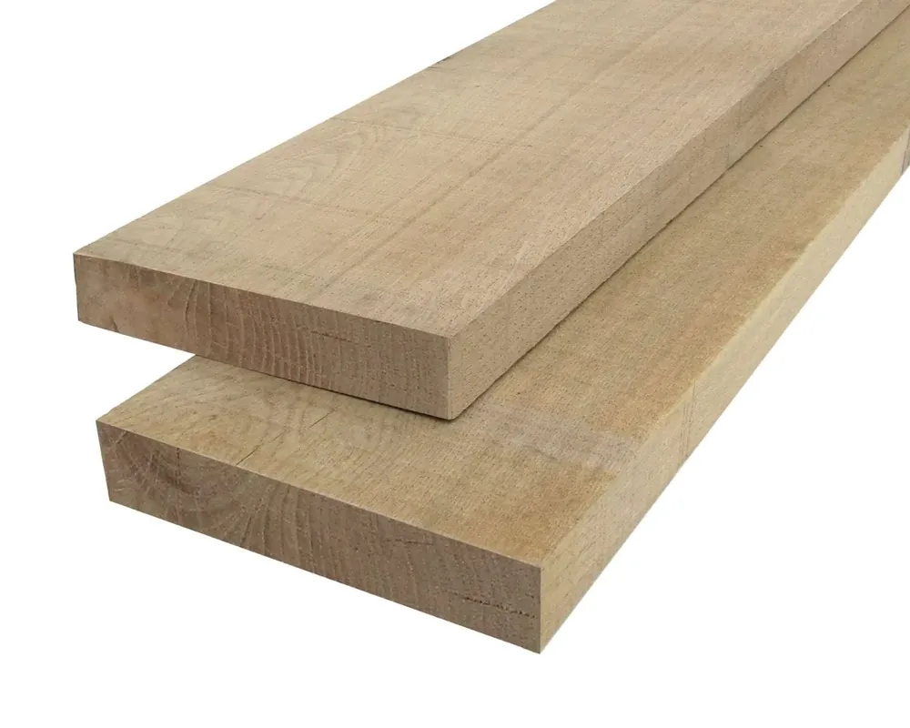 Eiken Plank 3.5 x 20 cm (35 x 200 mm) Fijnbezaagd - Lengte 400 cm Actieprijs