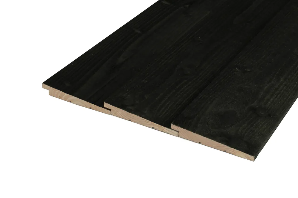 Direct Beschikbaar Douglas Zweeds Rabat 2.1 x 16.5 cm (21 x 165 mm) Zwart Geïmpregneerd - Lengte 500 cm