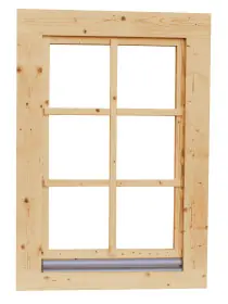 Exclusieve Aanbieding Vuren Draai-kiepraam Dubbelglas 6.9 x 84.4 cm (69 x 844 mm) - Lengte 120.4 cm