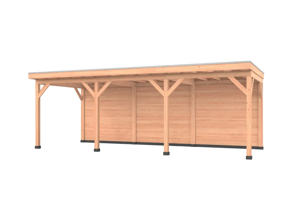 Douglas overkapping, 750 x 300, met achterwand, Westwood Comfort Korting