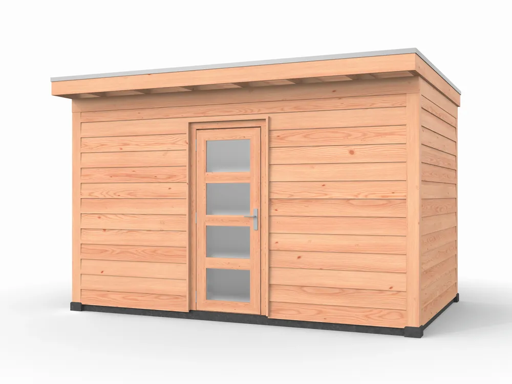 Douglas overkapping, 400 x 250, met schuur, Westwood Comfort Flitsaanbieding