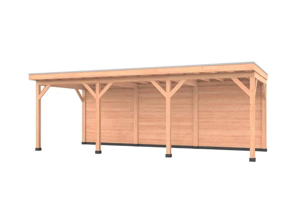Douglas overkapping, 750 x 400, met achterwand, Westwood Comfort Express Levering