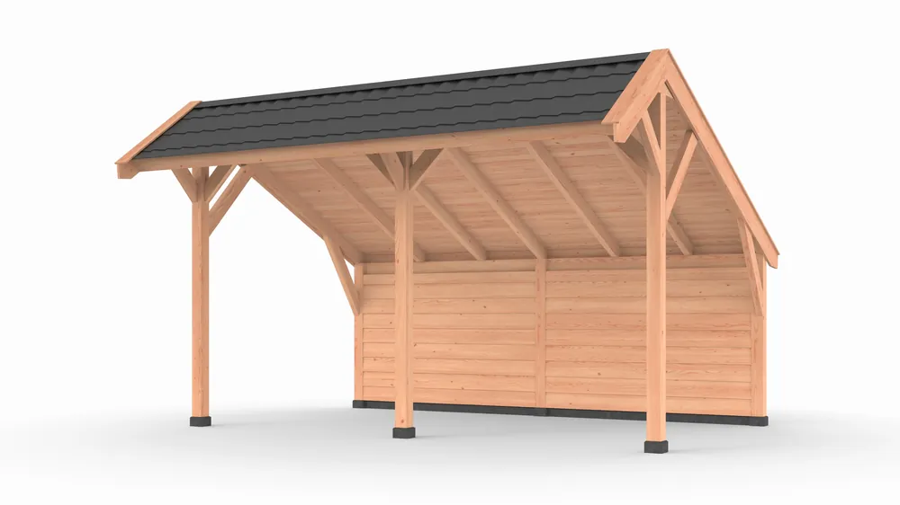 Direct Verzonden Douglas kapschuur, 500 x 300, met achterwand, Westwood Comfort