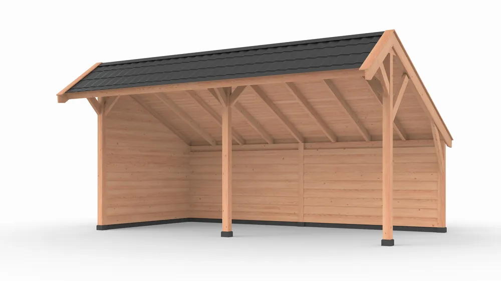 Douglas kapschuur, 600 x 300, met achterwand en zijwand, Westwood Comfort Must-Have